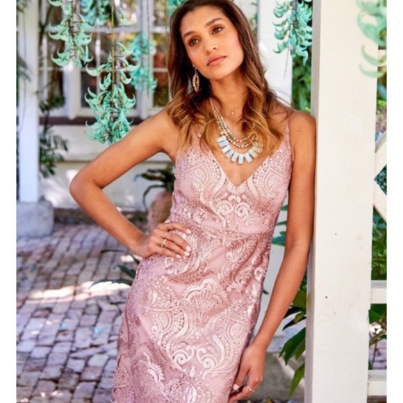 Altar'd State Dresses & Skirts - Altar’d State Blush Kayann Sequin Dress